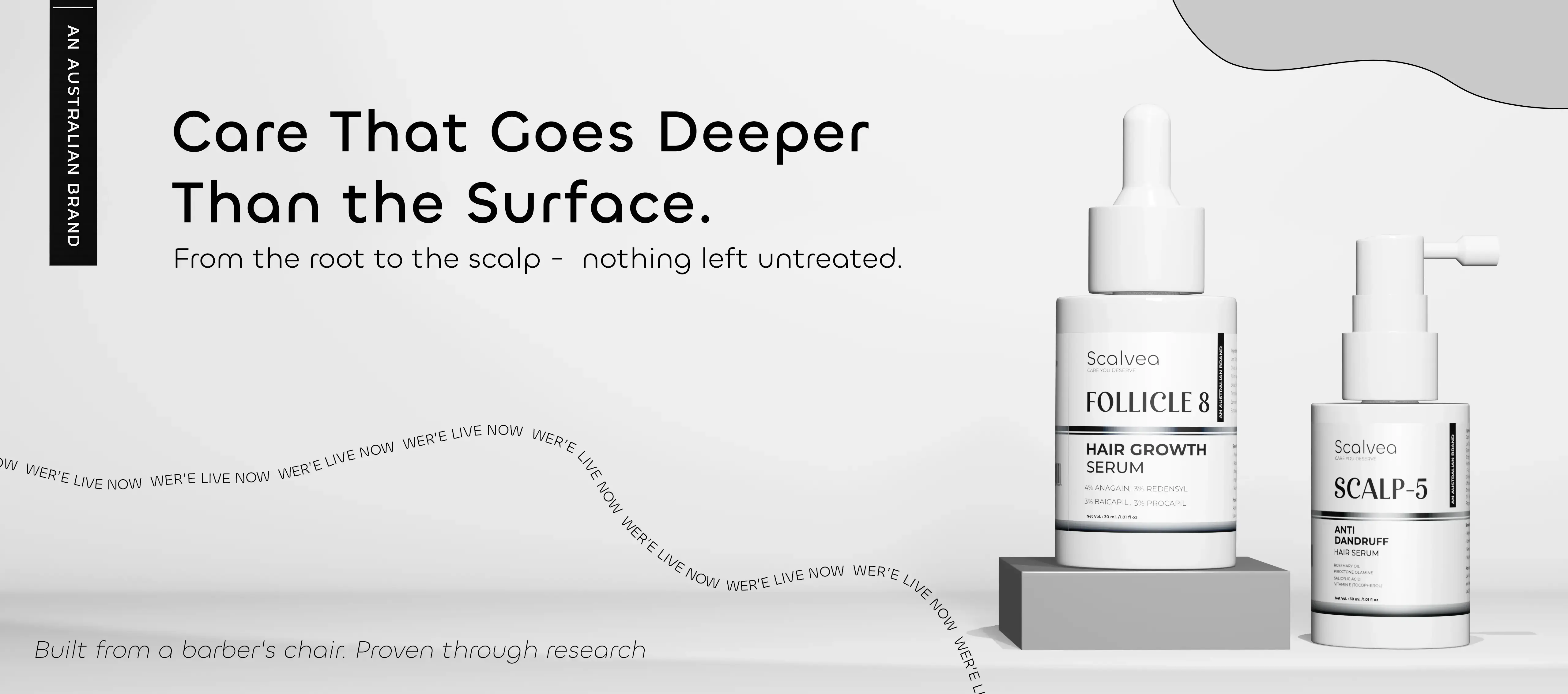 Scalvea Scientific Haircare Banner 2