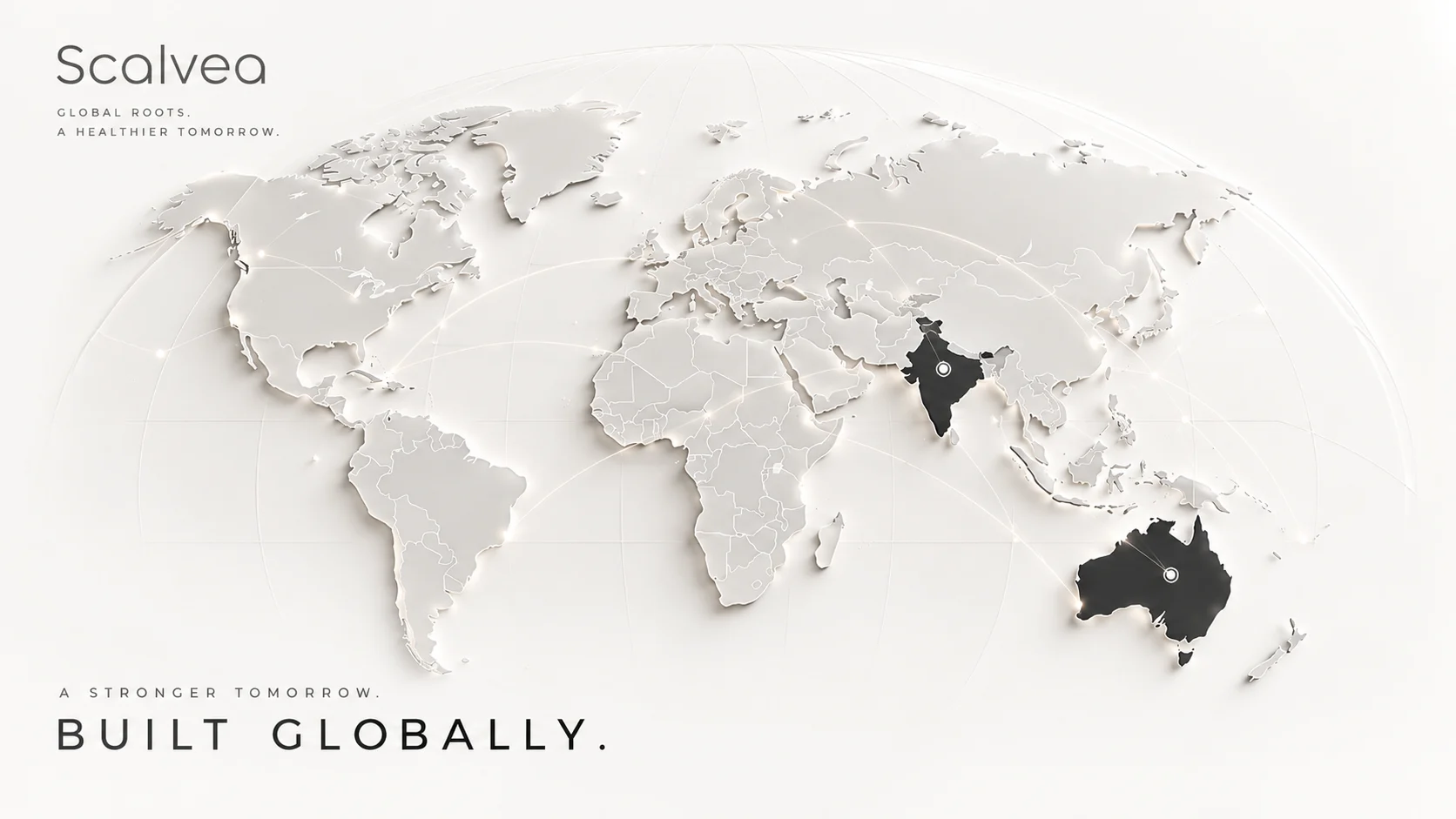 Scalvea global presence — Australia and India